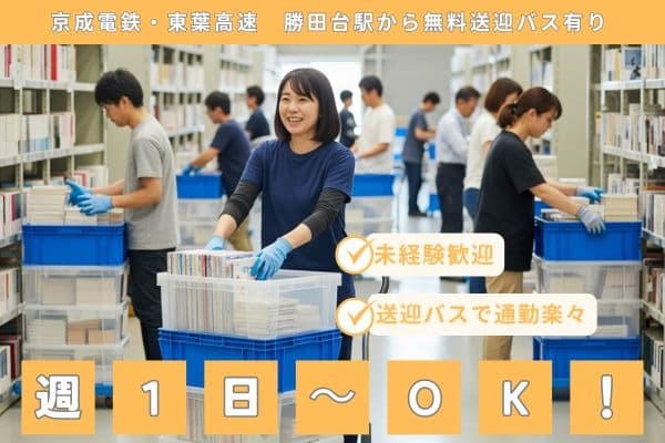 【勝田台】同人誌や商品の発送に伴うピッキング・梱包・検品作業
