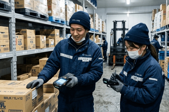 大人気早朝!!【茨城県/土浦市】簡単チルド倉庫内作業!