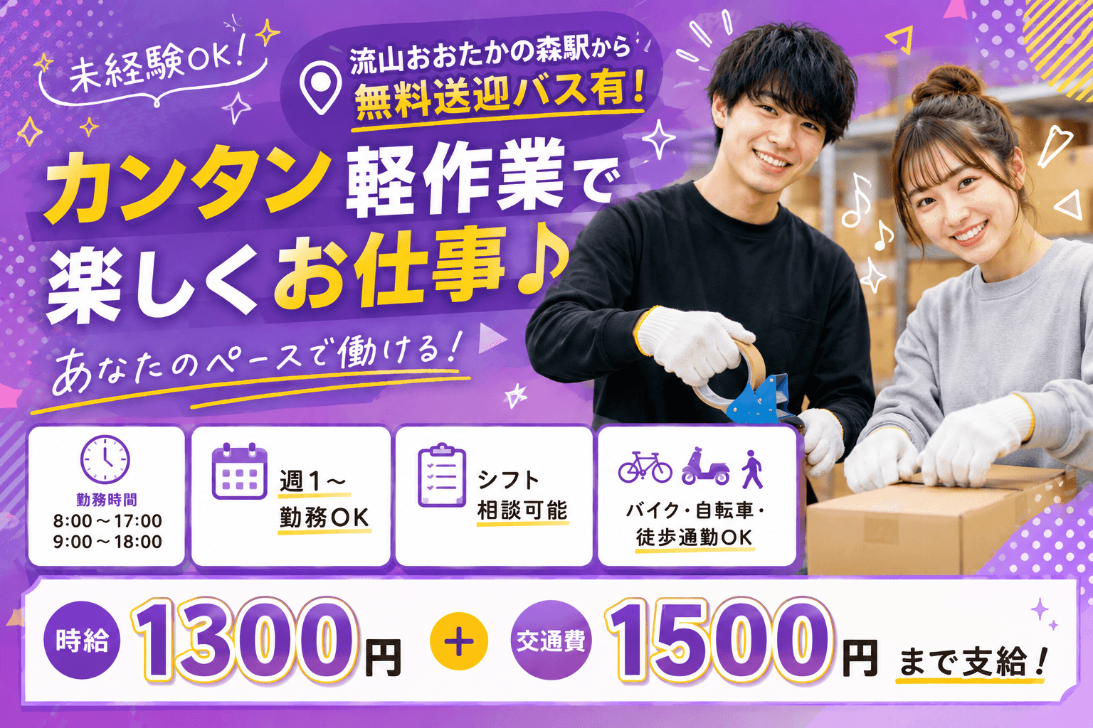 ネイルOK!【流山おおたかの森】【江戸川台】(某)大手ECサイト商品を扱う倉庫での検品・仕分け作業